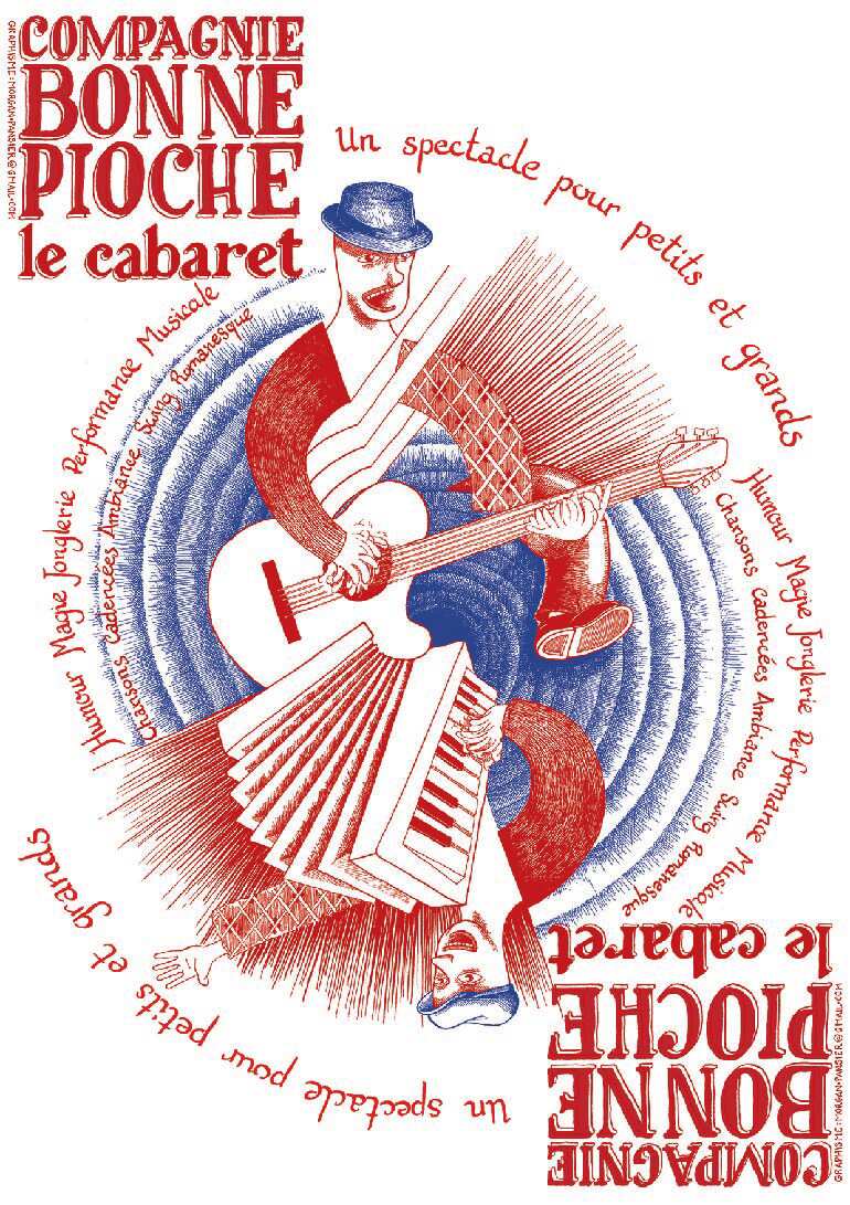 Affiche du cabaret de la Cie Bonne Pioche — spectacle vivant modulable